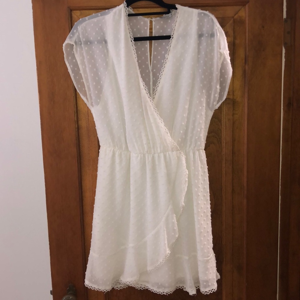 White wrap dress - worn once!